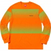 Supreme Fade Stripe L S Top (FW18) - Orange