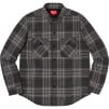 Supreme Pile Lined Plaid Flannel Shirt (FW18) - Black