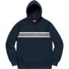 Supreme Chest Stripe Logo Hooded Sweatshirt (SS19) - Navy