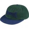 Supreme Chenille Logo 6-Panel (SS19) - Dark Green