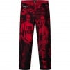 Supreme Supreme Jean Paul Gaultier Fuck Racism Jean (SS19) - Red