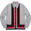 Supreme Corner Stripe Polo Sweater (SS19) - Grey