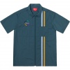 Supreme Zip Up S S Work Shirt (SS19) - Navy