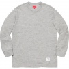 Supreme Trademark L S Top (FW19) - Heather Grey