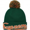 Supreme New Era Script Cuff Beanie (FW19) - Dark Green