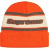 Supreme Chenille Stripe Beanie (FW19) - Orange