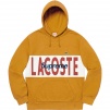 Supreme Supreme LACOSTE Logo Panel Hooded Sweatshirt (FW19) - Gold
