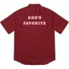 Supreme God's Favorite S S Work Shirt (FW19) - Burgundy