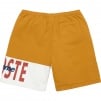 Supreme Supreme LACOSTE Logo Panel Sweatshort (FW19) - Gold