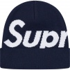 Supreme Big Logo Beanie (FW19) - Navy
