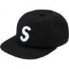 Supreme Wool S Logo 6-Panel (FW19) - Black