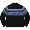 Supreme Brushed Wool Zip Up Sweater (FW19) - Black
