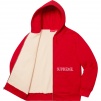 Supreme Thermal Zip Up Hooded Sweatshirt (FW19) - Red