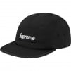 Supreme Washed Chino Twill Camp Cap (SS20) - Black