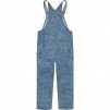 Supreme Jacquard Logos Denim Overalls (SS20) - Blue