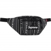 Supreme Woven Stripe Waist Bag (SS20) - Black