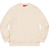 Supreme Cutout Logo Crewneck (SS20) - Natural