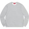 Supreme Cutout Logo Crewneck (SS20) - Heather Grey