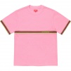 Supreme Knit Stripe S S Top (SS20) - Pink