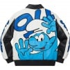 Supreme Supreme Smurfs™ Leather Varsity Jacket (FW20)