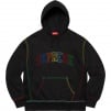 Supreme Big Stitch Hooded Sweatshirt (FW20) - Black