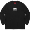 Supreme Woven Label L S Top (FW20) - Black
