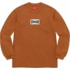 Supreme Woven Label L S Top (FW20) - Rust