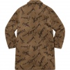 Supreme Script Logos Wool Overcoat (FW20) - Tan