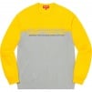 Supreme Split Logo Pullover (SS21) - Yellow