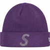 Supreme New Era Swarovski S Logo Beanie (SS21) - Purple