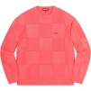 Supreme Tonal Checkerboard Small Box Sweater (SS21) - Coral