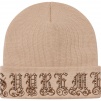 Supreme Old English Rhinestone Beanie (SS21) - Tan