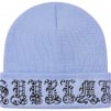 Supreme Old English Rhinestone Beanie (SS21) - Light Slate