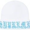Supreme Old English Rhinestone Beanie (SS21) - White