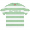 Supreme Printed Stripe S S Top (SS21) - Light Green