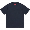 Supreme Laser Cut S Logo Pocket Tee (SS21) - Navy