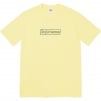Supreme KAWS Chalk Logo Tee (SS21) - Pale Yellow