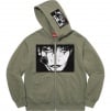 Supreme Supreme The Crow Zip Up Hooded Sweatshirt (FW21) - Light Olive