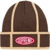 Supreme Grid Beanie (FW21) - Brown