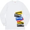 Supreme Supreme Thrasher Multi Logo L S Tee (FW21) - Ash Grey