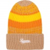 Supreme Mixed Stripe Beanie (FW21) - Tan