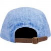 Supreme Velvet Pattern Camp Cap (FW21) - Light Blue