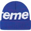 Supreme Big Logo Beanie (FW21) - Blue Static 