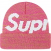 Supreme Big Logo Beanie (FW21) - Magenta Static 