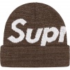 Supreme Big Logo Beanie (FW21) - Brown Static 