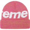 Supreme Big Logo Beanie (FW21) - Magenta Static 