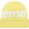 Supreme Big Logo Beanie (FW21) - Yellow