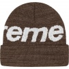 Supreme Big Logo Beanie (FW21) - Brown Static 