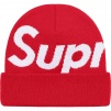 Supreme Big Logo Beanie (FW21) - Red