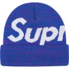 Supreme Big Logo Beanie (FW21) - Blue Static 
